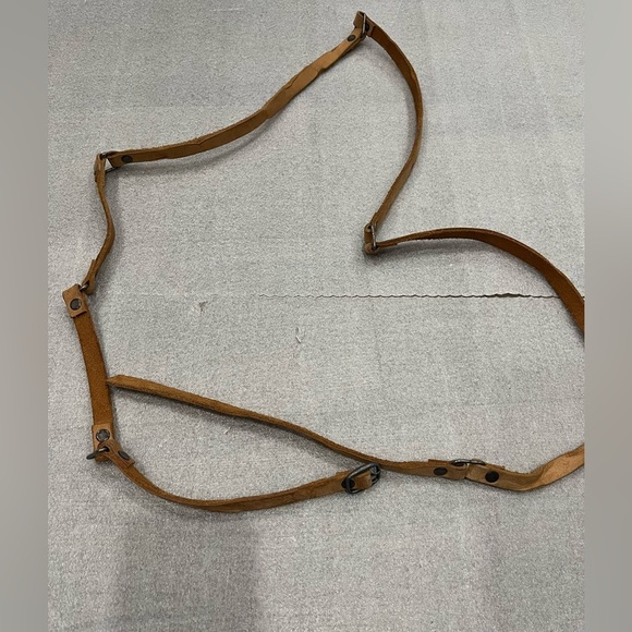 [>70”]Free People Brown Adjustable Leather Straps - Picture 1 of 3
